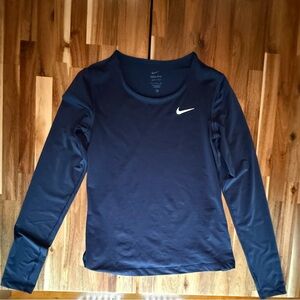 Nike Women's Dark Blue Long Sleeve Tee